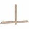 Ekena Millwork Eugene Smooth Timber Gable Bracket, Douglas Fir, 72"W x 33"H x 1 1/2"D x 3 1/2"F, 11/12 Pitch GBW072X33X0204EUG00SDF - alternate 2